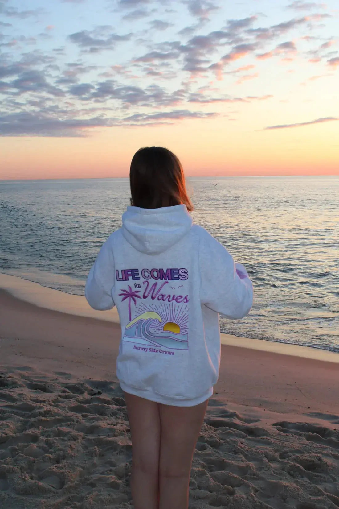 "Life Comes in Waves" Hoodie - Classicenvision