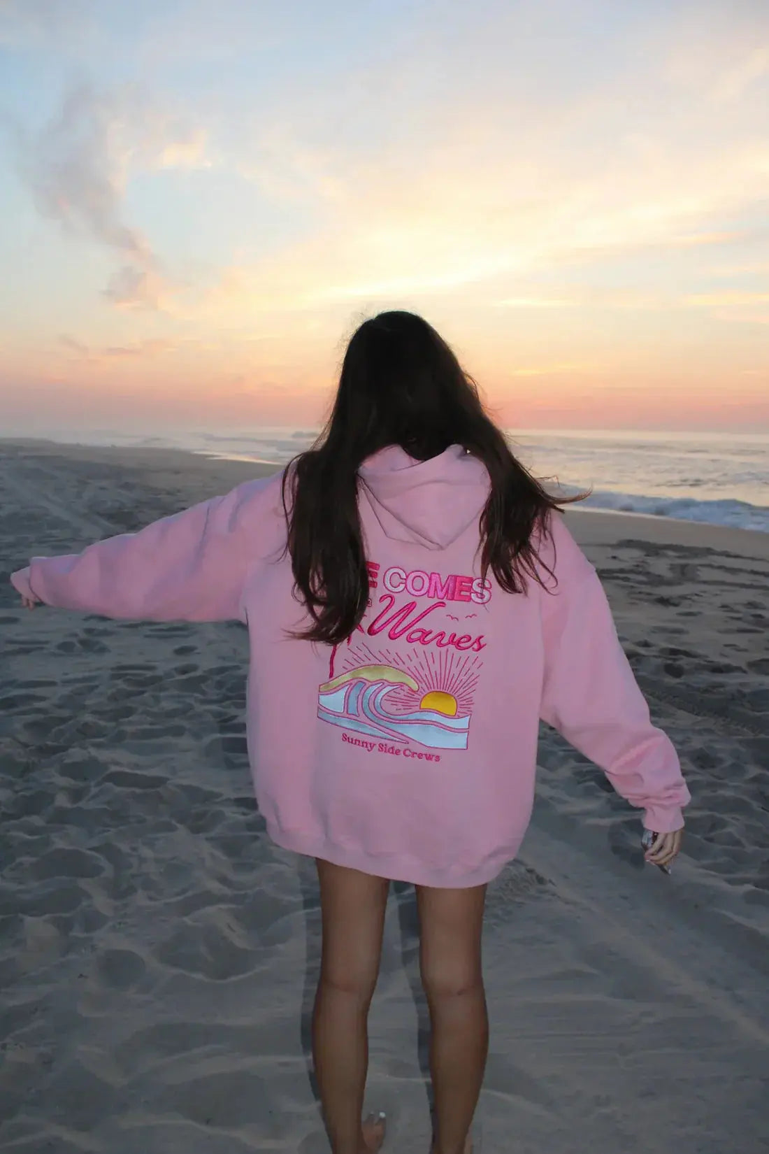 "Life Comes in Waves" Hoodie - Classicenvision