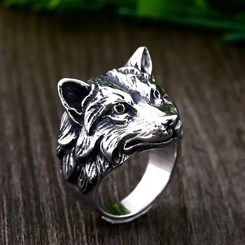 Wolf Head Ring Vintage - Classicenvision