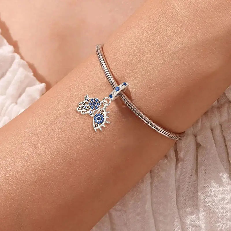 Fit Pandora 925 Original Bracelets Love Heart Flower Four Leaf Clover Turtle 925 Silver Charms Beads DIY Birthday Jewelry Gift Classicenvision