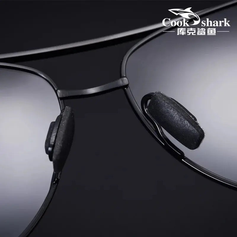 Cook Shark Men's Sunglasses Sunglasses Men's Influx of People Driving Polarized Blue Glasses Sunglasses Drivers Driving Glasses Classicenvision