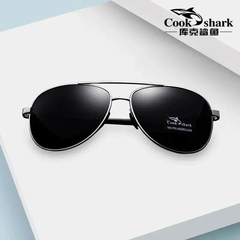 Cook Shark Men's Sunglasses Sunglasses Men's Influx of People Driving Polarized Blue Glasses Sunglasses Drivers Driving Glasses Classicenvision