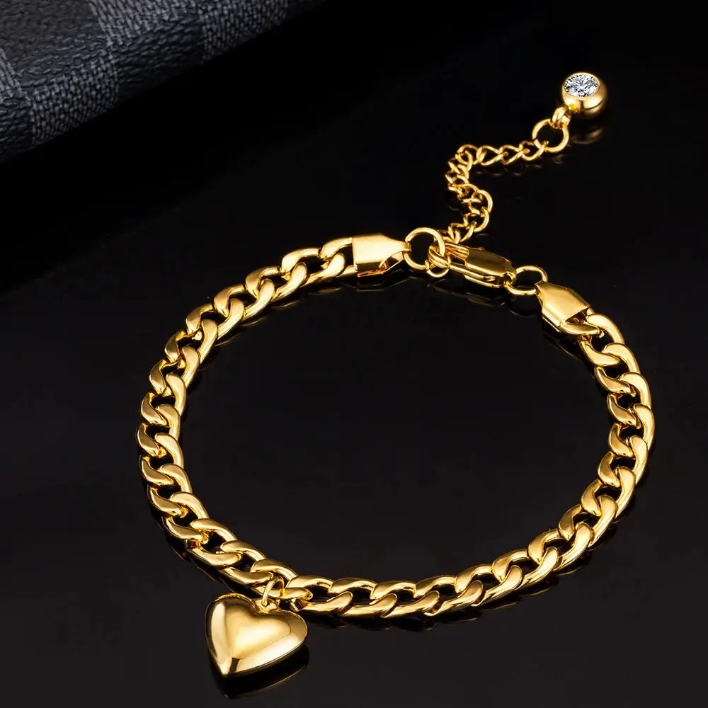 Anklet For Women Gold Color Stainless Steel Cuban Link Ankle Bracelets Summer 2022 Fashion Leg Chain Beach Foot Jewelry Ancklets Classicenvision