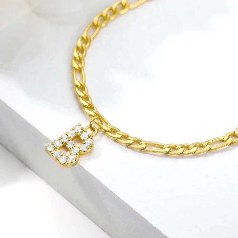 COUPLES INITIAL ANKLETS - Classicenvision