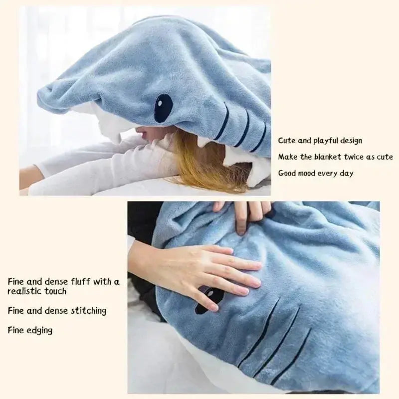 Hooded Shark Blanket - Classicenvision