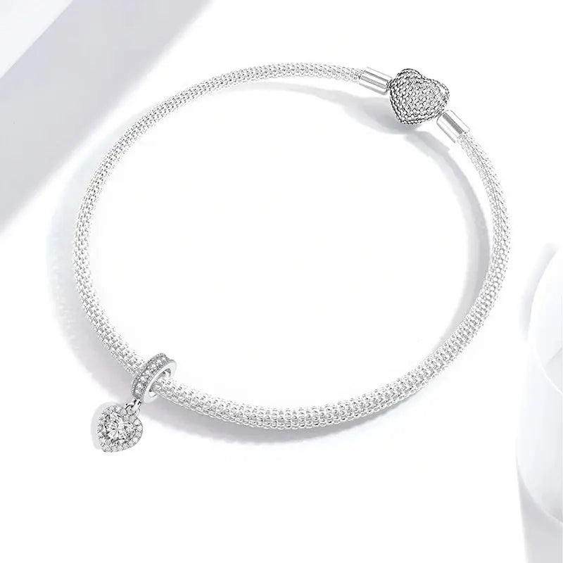 Fit Pandora 925 Original Bracelets Love Heart Flower Four Leaf Clover Turtle 925 Silver Charms Beads DIY Birthday Jewelry Gift Classicenvision