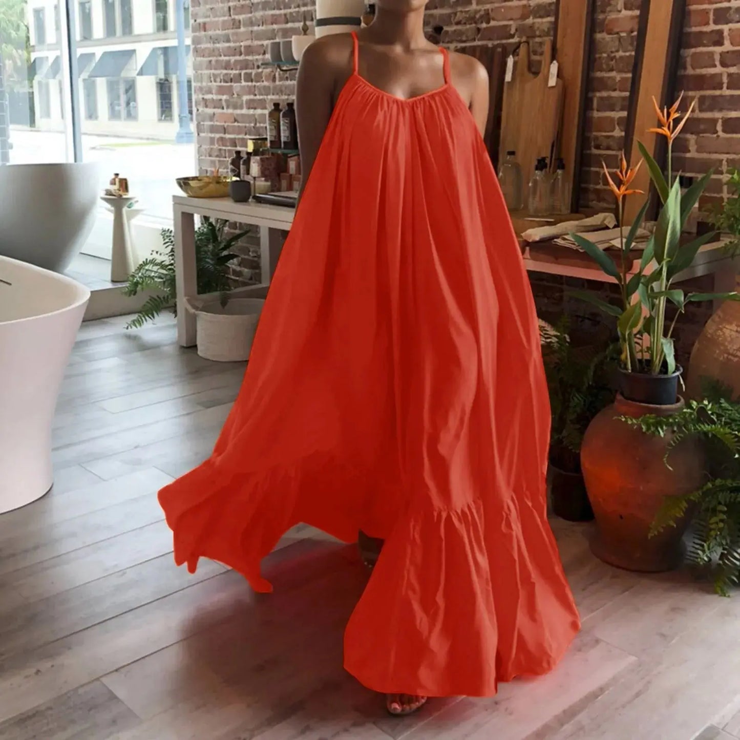 Camisole Oversized Maxi Dresses - Classicenvision