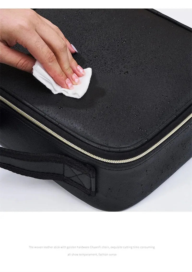 LED Cosmetic Case with Lights and Mirror Cosmetic Bag Large Capacity Premium Feeling Cosmetic Bag Luxury makeup bag Classicenvision