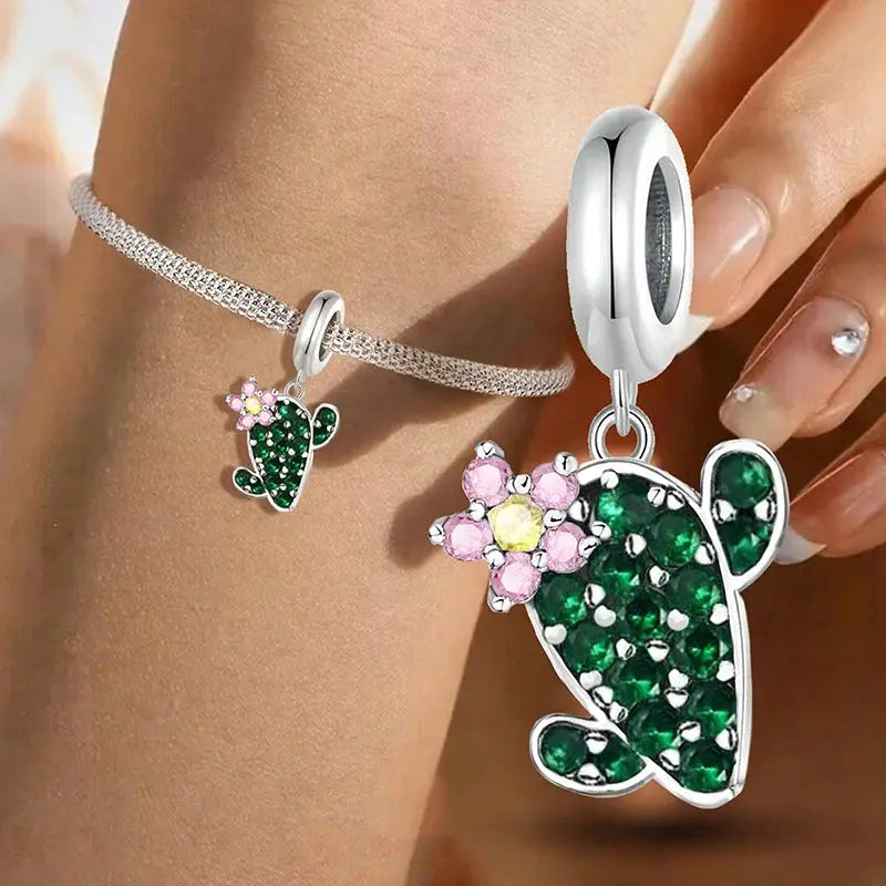 Fit Pandora 925 Original Bracelets Love Heart Flower Four Leaf Clover Turtle 925 Silver Charms Beads DIY Birthday Jewelry Gift Classicenvision