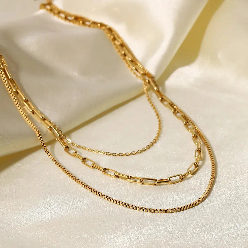 Layered Chain Necklace - Classicenvision