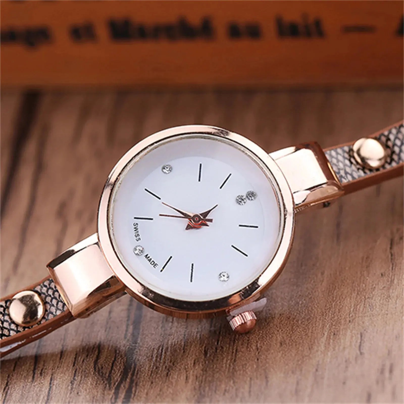 Women watch Fashion Multilayer Rhinestone Round Pendant Quartz Bracelet Wrist Watch montre femme Ladies Dress Watches Gif Classicenvision