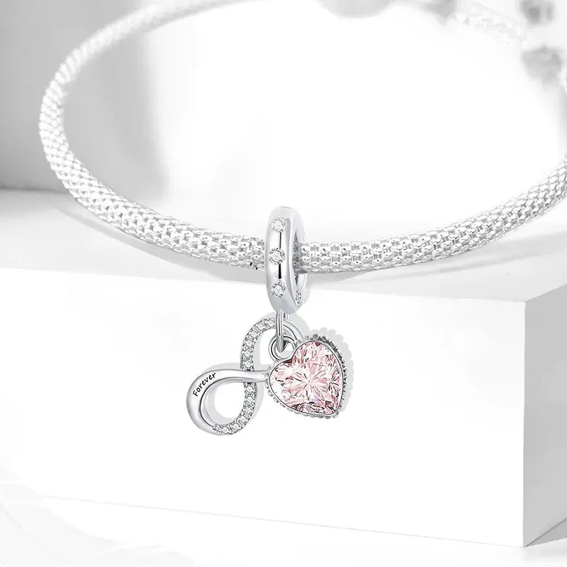 Fit Pandora 925 Original Bracelets Love Heart Flower Four Leaf Clover Turtle 925 Silver Charms Beads DIY Birthday Jewelry Gift Classicenvision