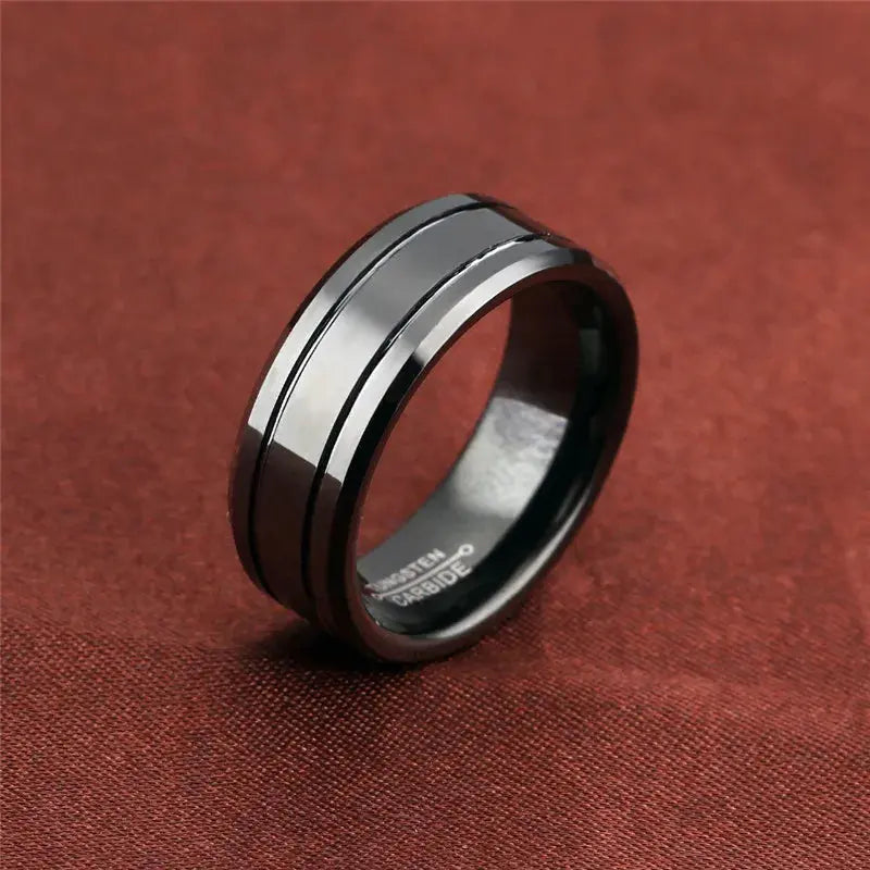 Fashion Black Stainless Steel Ring For Men Punk Vintage Male Ring Jewelry Fashion Men's Big Ring Wholesale Classicenvision