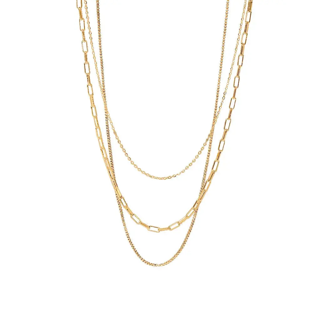 Layered Chain Necklace - Classicenvision