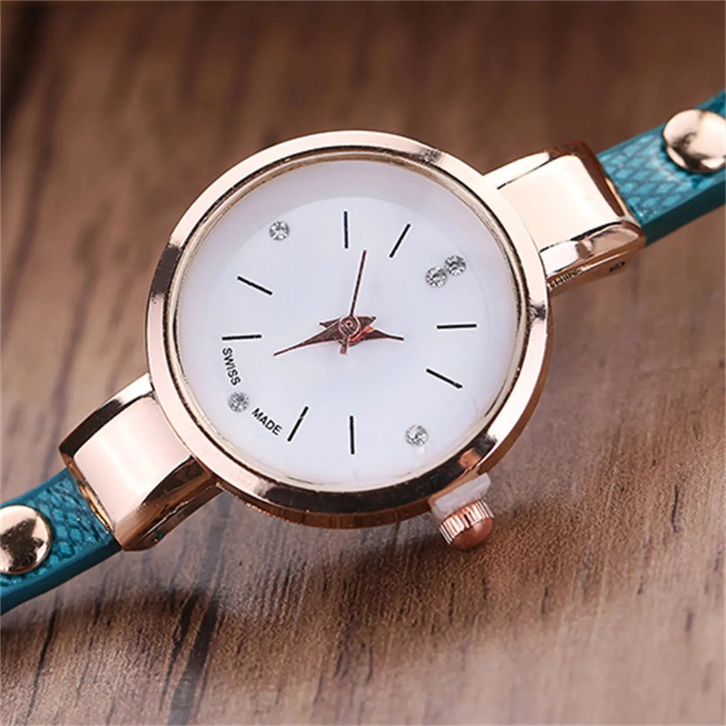 Women watch Fashion Multilayer Rhinestone Round Pendant Quartz Bracelet Wrist Watch montre femme Ladies Dress Watches Gif Classicenvision