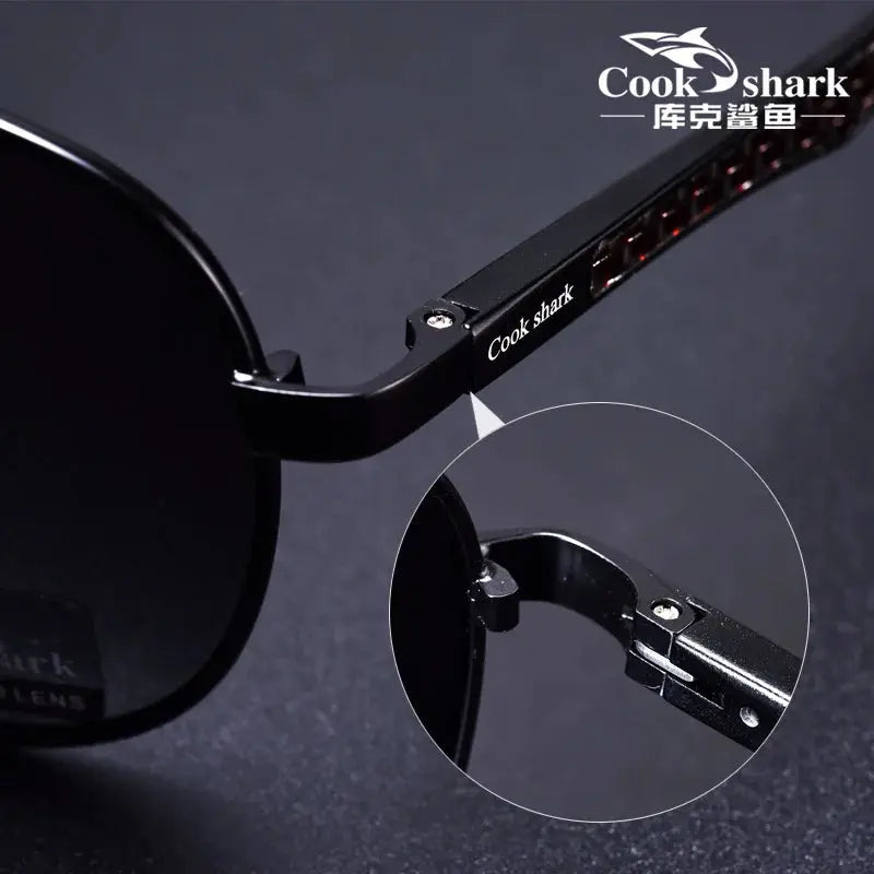 Cook Shark Men's Sunglasses Sunglasses Men's Influx of People Driving Polarized Blue Glasses Sunglasses Drivers Driving Glasses Classicenvision