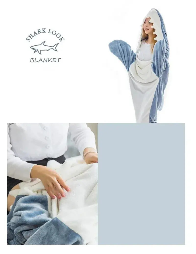 Hooded Shark Blanket - Classicenvision