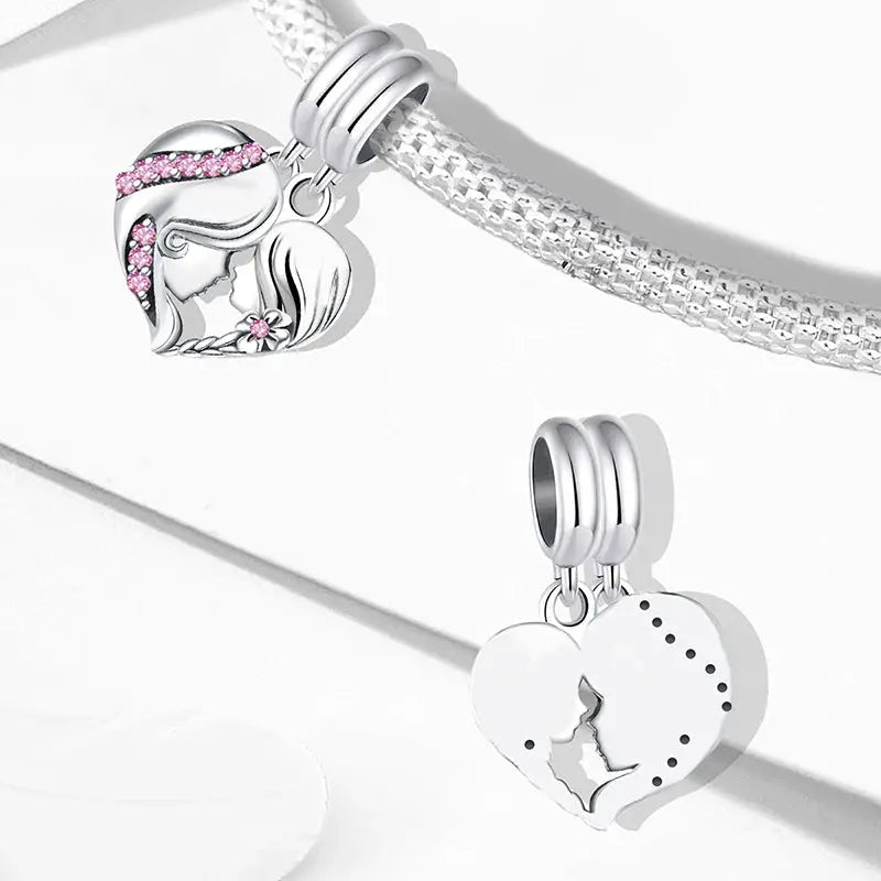 Fit Pandora 925 Original Bracelets Love Heart Flower Four Leaf Clover Turtle 925 Silver Charms Beads DIY Birthday Jewelry Gift Classicenvision