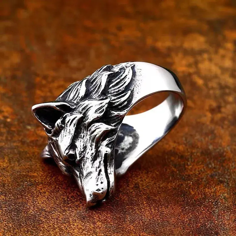 Wolf Head Ring Vintage - Classicenvision