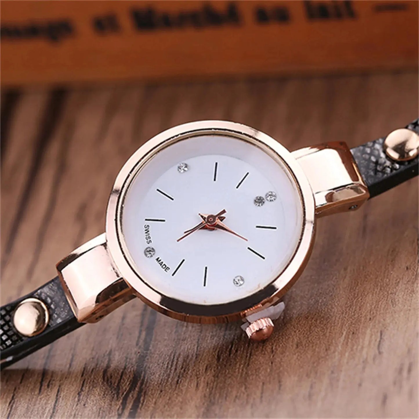 Women watch Fashion Multilayer Rhinestone Round Pendant Quartz Bracelet Wrist Watch montre femme Ladies Dress Watches Gif Classicenvision