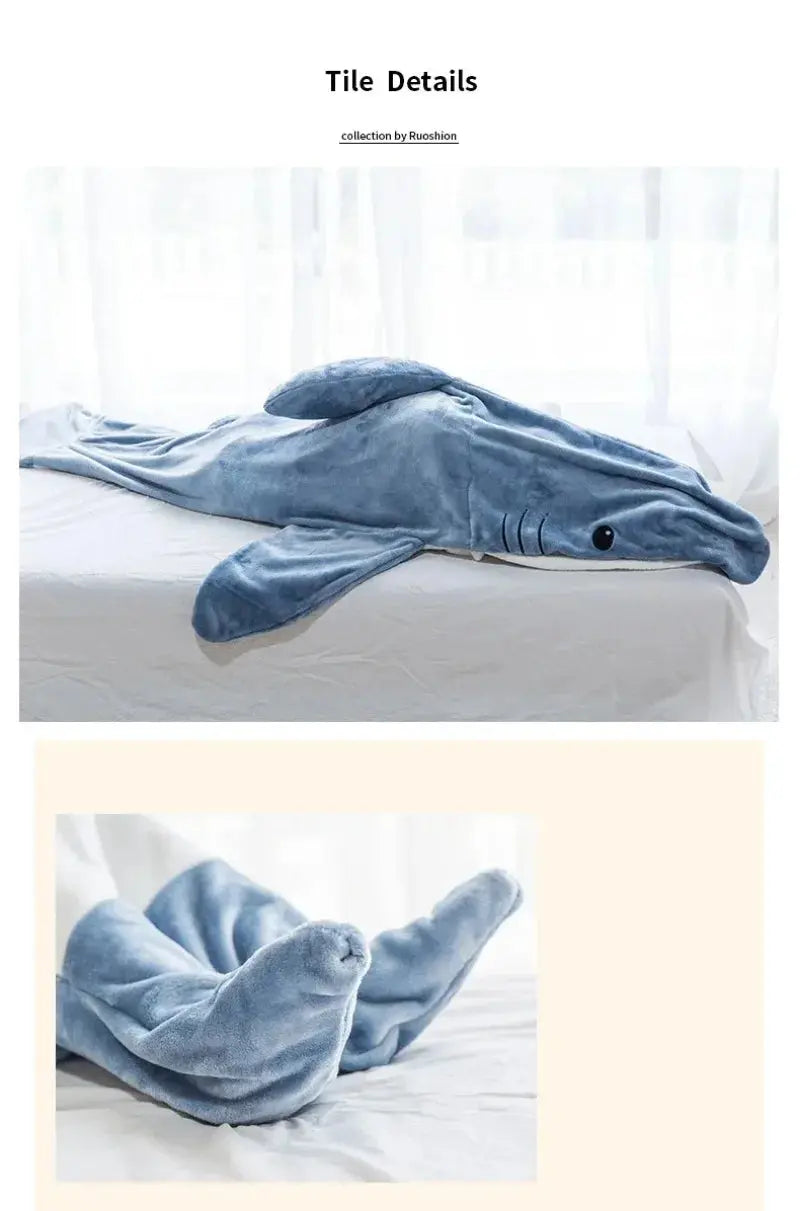 Hooded Shark Blanket - Classicenvision