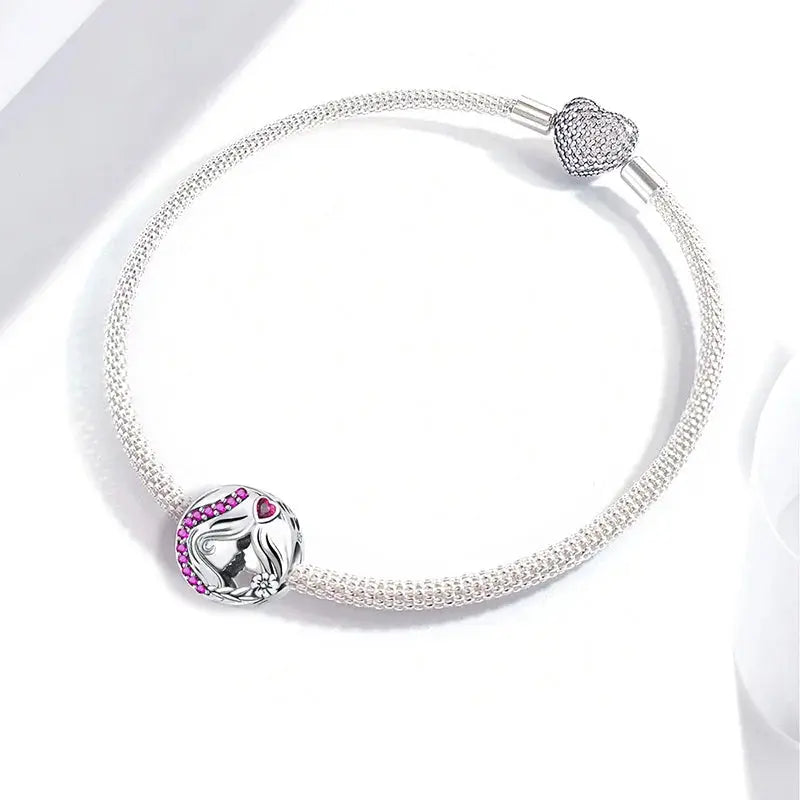 Fit Pandora 925 Original Bracelets Love Heart Flower Four Leaf Clover Turtle 925 Silver Charms Beads DIY Birthday Jewelry Gift Classicenvision