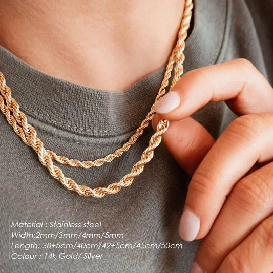 Rope Chain Necklace - Classicenvision